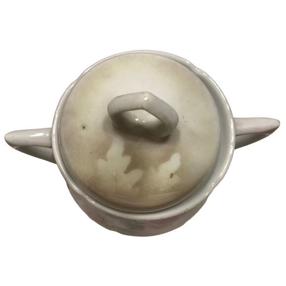 Vintage Beautiful LEUCHTENBURG "Roses"‎ Covered Sugar Bowl with Lid-Germany - Picture 5 of 6